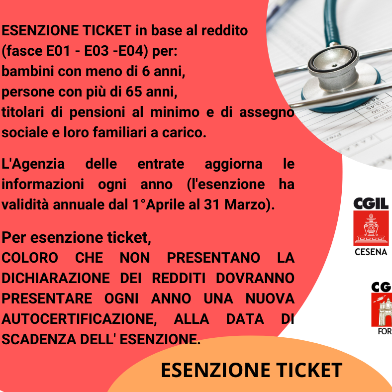 ESENZIONE TICKET