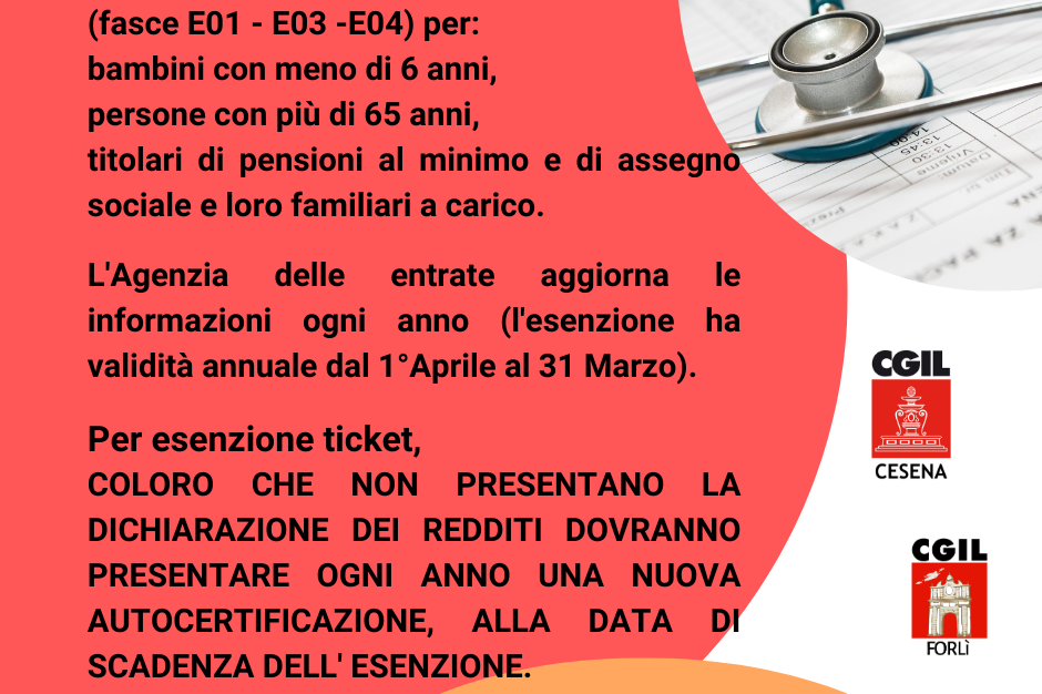 ESENZIONE TICKET