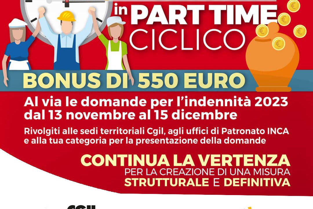 bonus 550 euro - part time ciclico